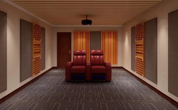 山東聊城影音室聚（jù）酯纖維吸音（yīn）板聲學工程-1