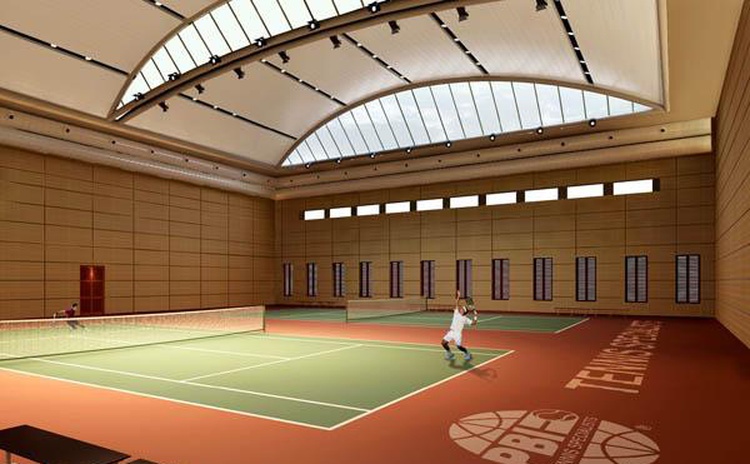 陝西安康網球館軟包吸音板聲學工程-1 陝西(xī)安康網球館軟包吸音板聲學工程-1