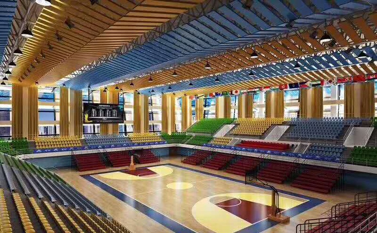 四川內江（jiāng）體育（yù）館空間吸聲體（tǐ）聲學工程-1