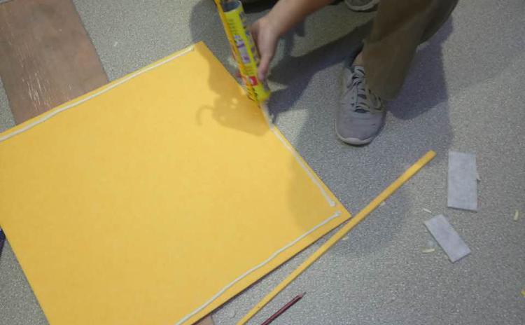 辦公室聚酯吸音板怎麽貼-1